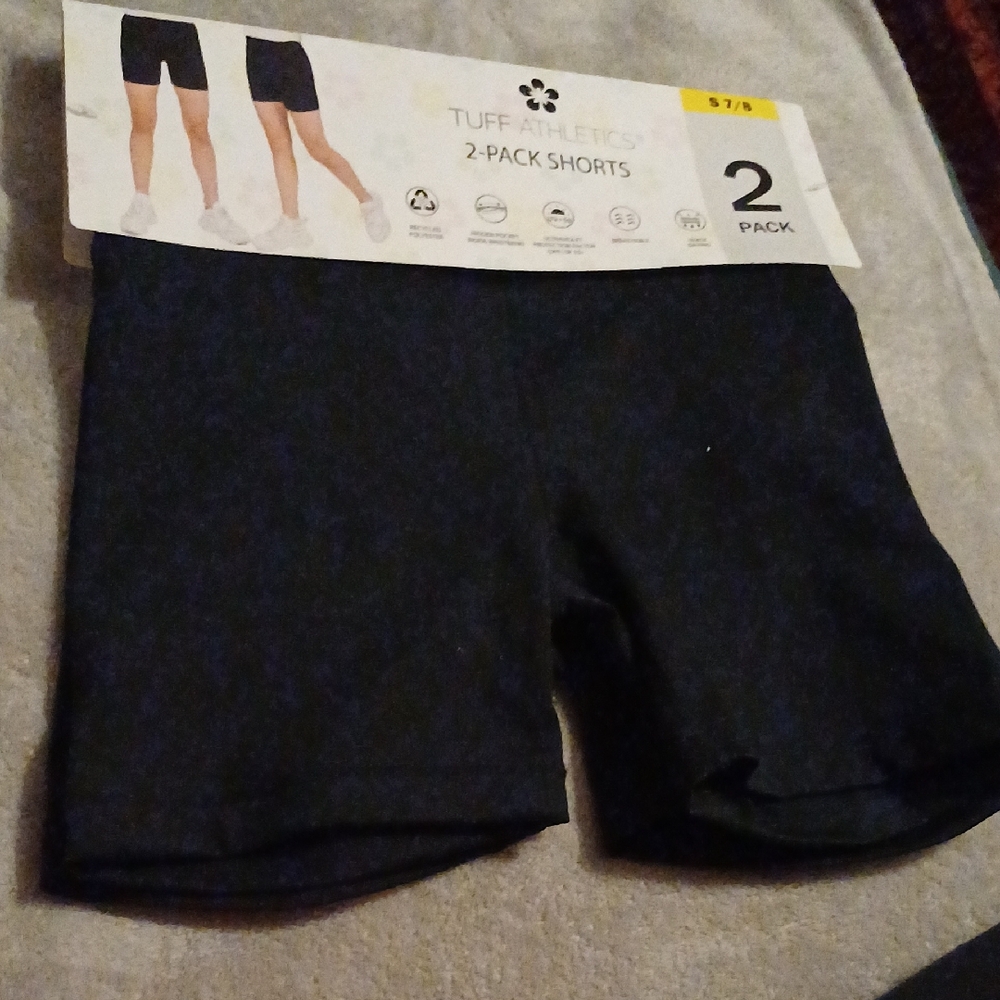 Tuff Athletics Kids Black Shorts 2-Pack